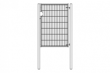Калитка для 3D забора Light NoLock 1,53х1 RAL 6005
